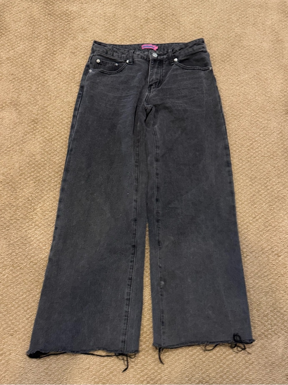 Edikted Black Wide-Leg Women's Jeans